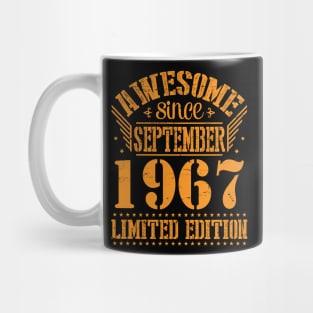 Awesome Since September 1967 Limited Edition Happy Birthday 53 Years Old To Me You Mug